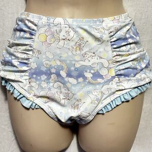 Hot Topic Sanrio Cinnamoroll LARGE Balloons Swim Bottoms Ruffle High-Waisted NWT